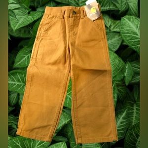 NWT Carhartt Toddler Canvas Dungaree Pants